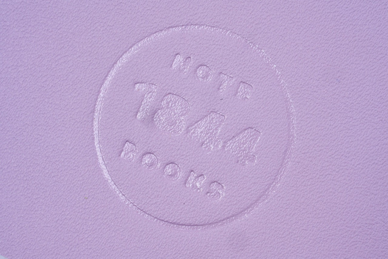 A6 Dahlia purple Leren Notitieboekje